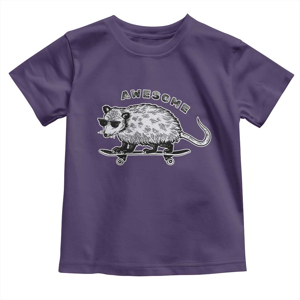 Funny Opossum Meme Toddler T Shirt Awesome Possum Cool 90s Retro Vintage Animal Lover