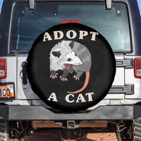 Funny Opossum Meme Spare Tire Cover Adopt A Cat Possum Team Trash Vibes