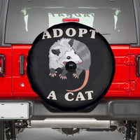 Funny Opossum Meme Spare Tire Cover Adopt A Cat Possum Team Trash Vibes