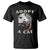 Funny Opossum Meme T Shirt Adopt A Cat Possum Team Trash Vibes - Wonder Print Shop