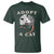 Funny Opossum Meme T Shirt Adopt A Cat Possum Team Trash Vibes - Wonder Print Shop
