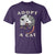 Funny Opossum Meme T Shirt Adopt A Cat Possum Team Trash Vibes - Wonder Print Shop