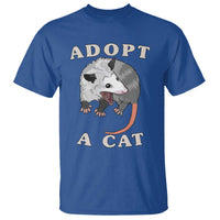 Funny Opossum Meme T Shirt Adopt A Cat Possum Team Trash Vibes - Wonder Print Shop