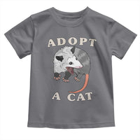 Funny Opossum Meme Toddler T Shirt Adopt A Cat Possum Team Trash Vibes