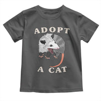 Funny Opossum Meme Toddler T Shirt Adopt A Cat Possum Team Trash Vibes