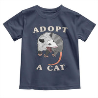 Funny Opossum Meme Toddler T Shirt Adopt A Cat Possum Team Trash Vibes