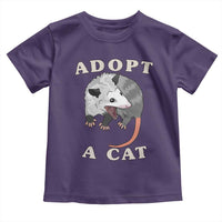 Funny Opossum Meme Toddler T Shirt Adopt A Cat Possum Team Trash Vibes