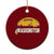 Washington Ceramic Ornament Football Native American Feather - Wonder Print Shop