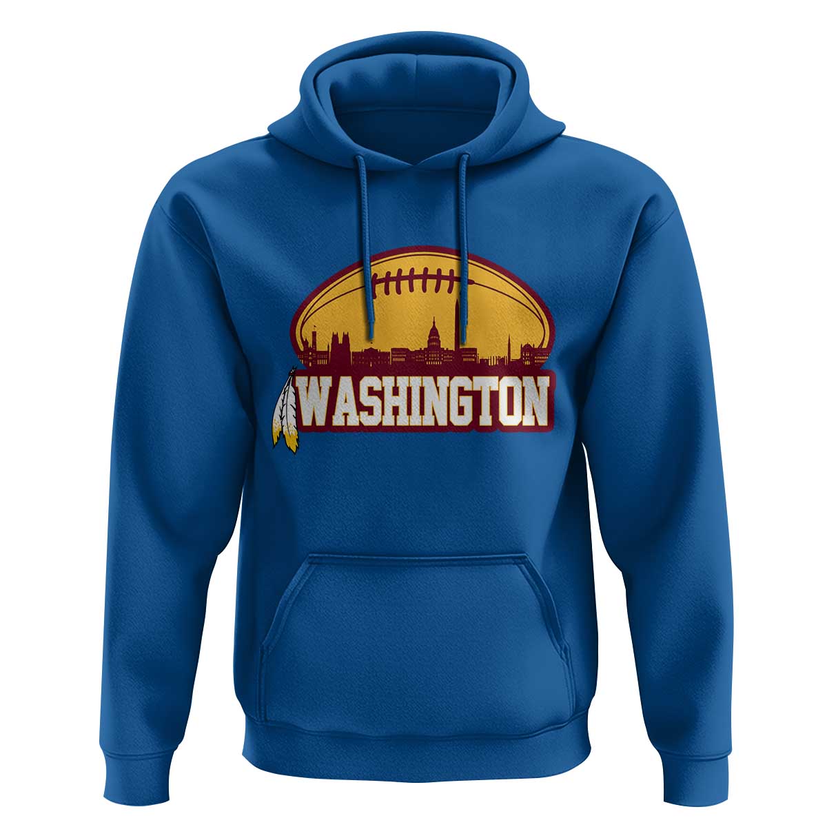 Washington Hoodie Football Native American Feather