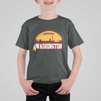 Washington T Shirt For Kid Football Native American Feather