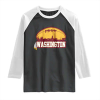 Washington Raglan Shirt Football Native American Feather