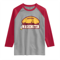 Washington Raglan Shirt Football Native American Feather