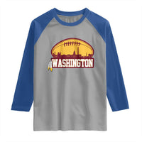 Washington Raglan Shirt Football Native American Feather