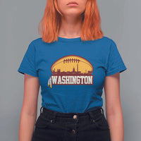 Washington T Shirt For Women Football Native American Feather