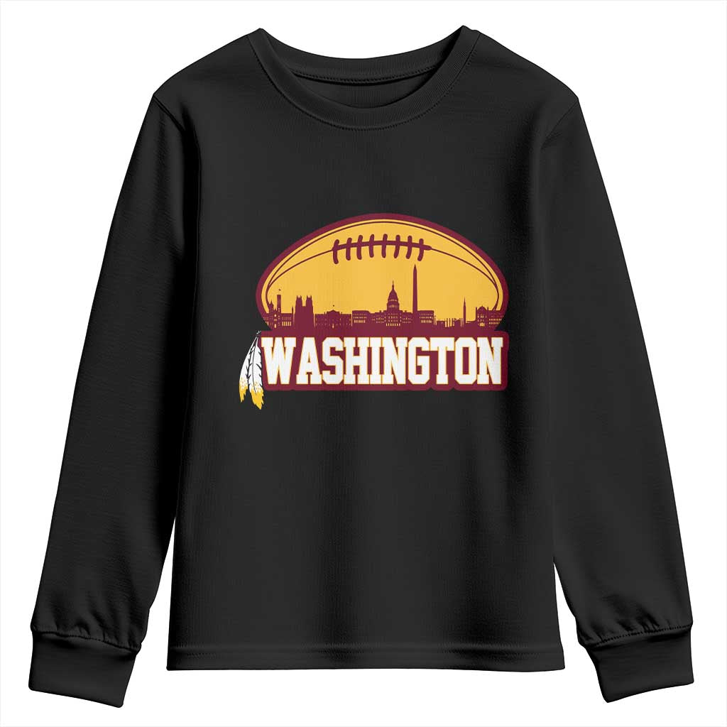 Washington Youth Sweatshirt Football Native American Feather