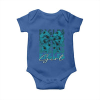 Eagle Girls Baby Onesie Midnight Green Coquette Bow Retro Vintage