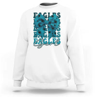 Eagle Girls Sweatshirt Midnight Green Coquette Bow Retro Vintage