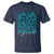 Eagle Girls T Shirt Midnight Green Coquette Bow Retro Vintage