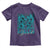 Eagle Girls Toddler T Shirt Midnight Green Coquette Bow Retro Vintage
