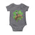 St Patrick's Day Lucky Cowboy Baby Onesie Retro Vintage Clover