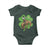 St Patrick's Day Lucky Cowboy Baby Onesie Retro Vintage Clover