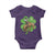 St Patrick's Day Lucky Cowboy Baby Onesie Retro Vintage Clover