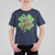 St Patrick's Day Lucky Cowboy T Shirt For Kid Retro Vintage Clover