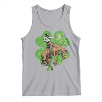 St Patrick's Day Lucky Cowboy Tank Top Retro Vintage Clover