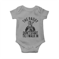 Funny Saint Patrick Baby Onesie The Paddy Don't Start Til I Walk In St Patrick's Day Humor