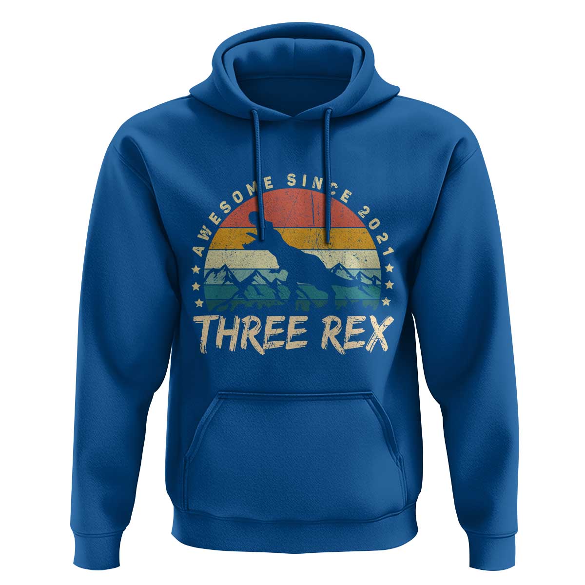 Three Rex 3rd Birthday Hoodie 3 Years Old Dinosaur Bday Boy