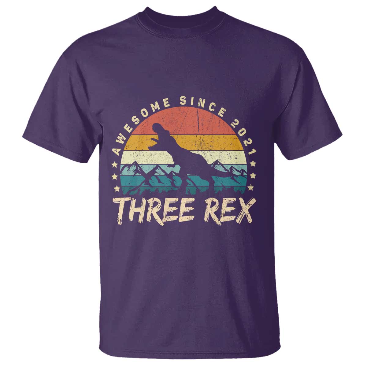 Three Rex 3rd Birthday T Shirt 3 Years Old Dinosaur Bday Boy