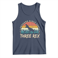 Three Rex 3rd Birthday Tank Top 3 Years Old Dinosaur Bday Boy