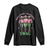 Melanin Cowgirl Swag Long Sleeve Shirt Pink Green African American Cowgirls Black History