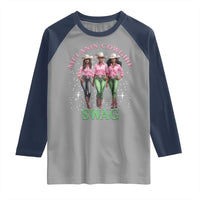 Melanin Cowgirl Swag Raglan Shirt Pink Green African American Cowgirls Black History