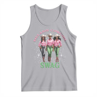 Melanin Cowgirl Swag Tank Top Pink Green African American Cowgirls Black History