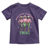 Melanin Cowgirl Swag Toddler T Shirt Pink Green African American Cowgirls Black History