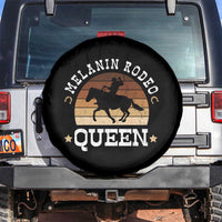 Melanin Rodeo Queen Spare Tire Cover Cowgirl Riding Horse African American Cowgirls Retro