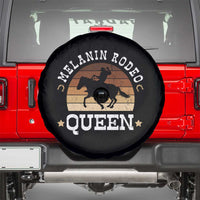 Melanin Rodeo Queen Spare Tire Cover Cowgirl Riding Horse African American Cowgirls Retro