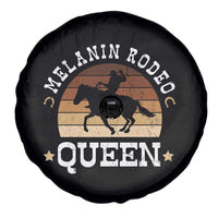Melanin Rodeo Queen Spare Tire Cover Cowgirl Riding Horse African American Cowgirls Retro