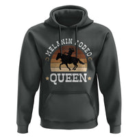 Melanin Rodeo Queen Hoodie Cowgirl Riding Horse African American Cowgirls Retro