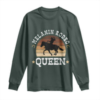 Melanin Rodeo Queen Long Sleeve Shirt Cowgirl Riding Horse African American Cowgirls Retro