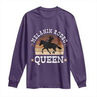Melanin Rodeo Queen Long Sleeve Shirt Cowgirl Riding Horse African American Cowgirls Retro