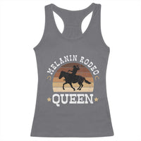 Melanin Rodeo Queen Racerback Tank Top Cowgirl Riding Horse African American Cowgirls Retro