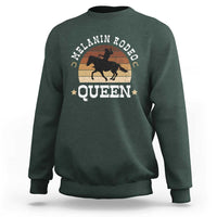 Melanin Rodeo Queen Sweatshirt Cowgirl Riding Horse African American Cowgirls Retro