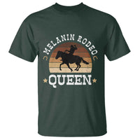Melanin Rodeo Queen T Shirt Cowgirl Riding Horse African American Cowgirls Retro