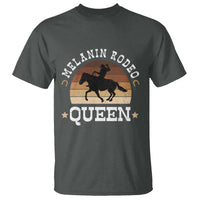 Melanin Rodeo Queen T Shirt Cowgirl Riding Horse African American Cowgirls Retro