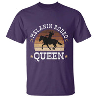 Melanin Rodeo Queen T Shirt Cowgirl Riding Horse African American Cowgirls Retro