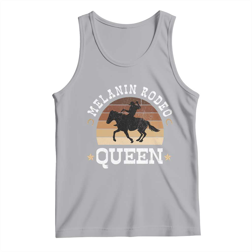 Melanin Rodeo Queen Tank Top Cowgirl Riding Horse African American Cowgirls Retro