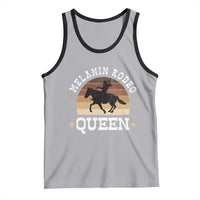 Melanin Rodeo Queen Tank Top Cowgirl Riding Horse African American Cowgirls Retro
