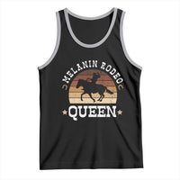 Melanin Rodeo Queen Tank Top Cowgirl Riding Horse African American Cowgirls Retro